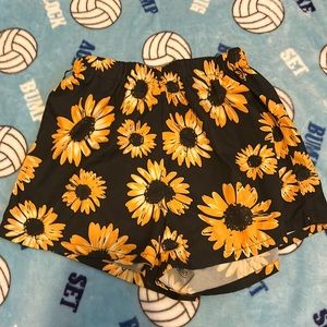 SHEIN sunflower shorts